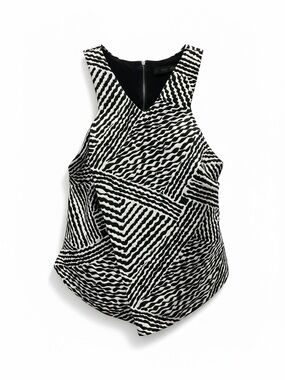Black & White Geometric Tank Top